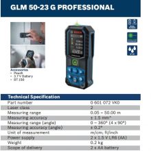 BOSCH GLM 50-23 G Professional Green Laser Rangefinder
